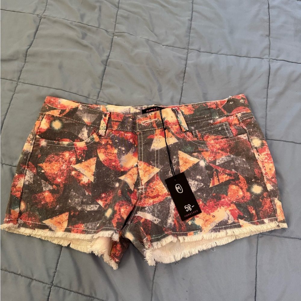 Nameless Women's Abstract Multicolor Shorts